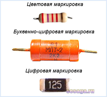 Резистор белгілері: түрлері, сипаттамасы